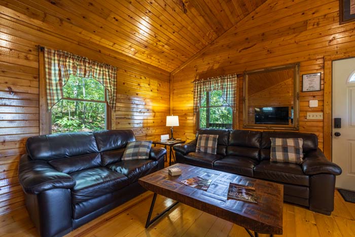 Lower level entertainment space