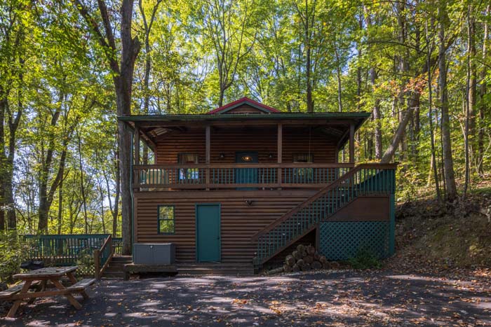 Private hot tub on covered deck