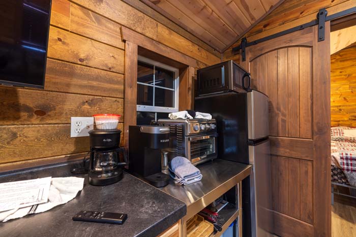 Private bedroom with king bed