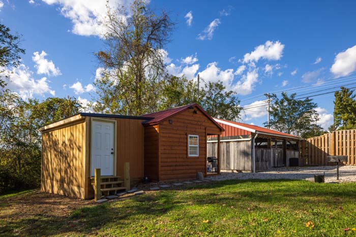 Open living area with sleeper sofa