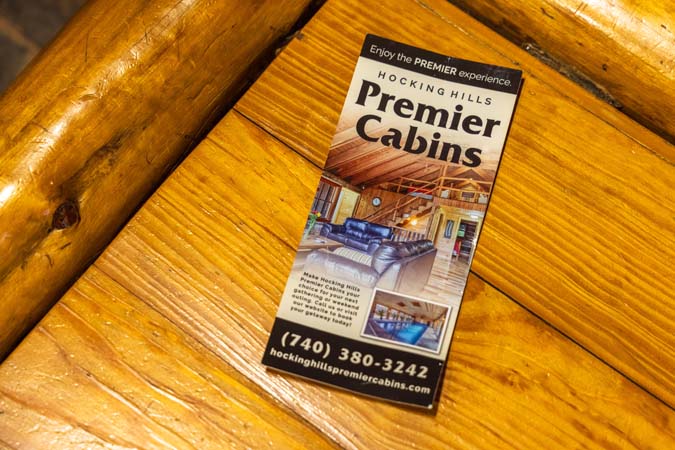 Full bathroom at Cardinal Cabin