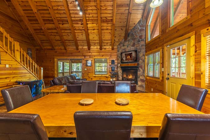 Bathroom fixtures and vanity at Cardinal Cabin