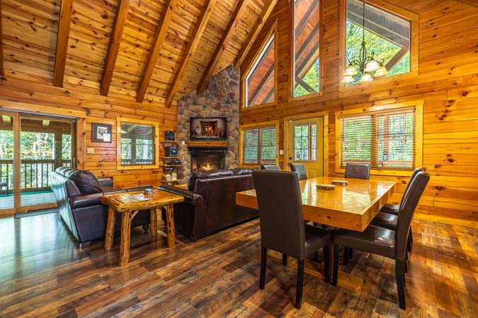 Smart TV entertainment at Cardinal Cabin