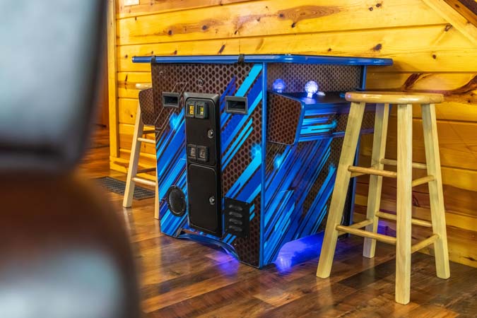 Peaceful forest surroundings at Cardinal Cabin