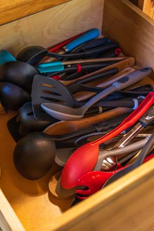 Spacious lodge interior ideal for reunions