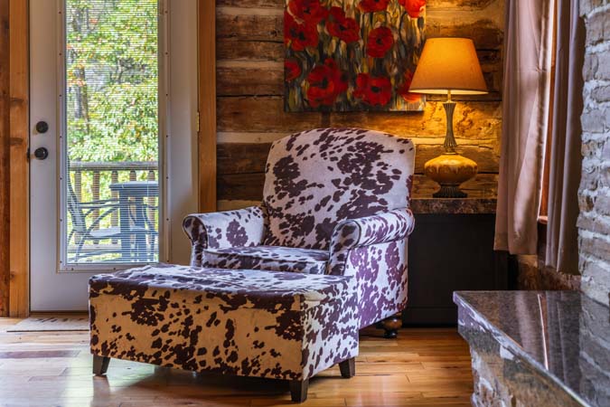 Pool deck overlooking lawn at High Point Lodge