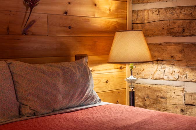 Shuffleboard table in secondary great room at High Point Lodge