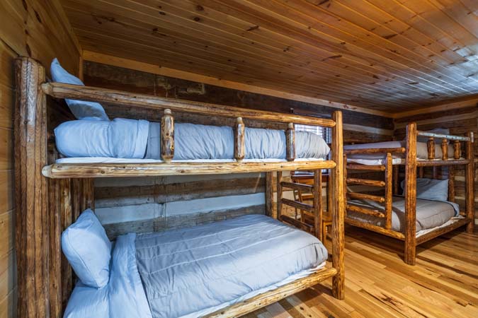 Bowling game table inside High Point Lodge