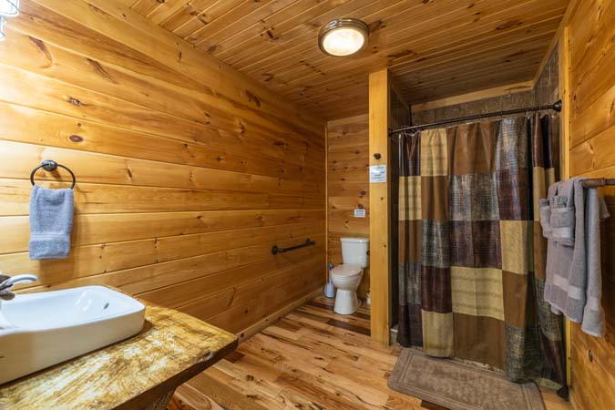 Loft sleeping area with tent like feel at High Point Lodge