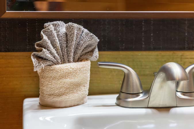 Unique loft sleeping area at High Point Lodge