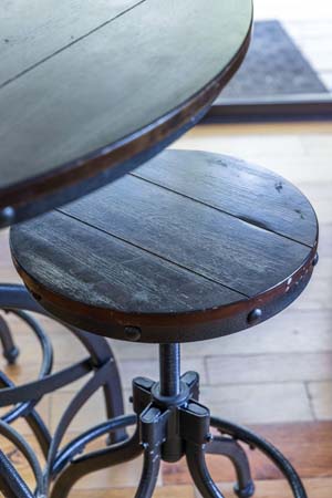 Expansive outdoor seating at High Point Lodge