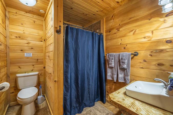 Steep driveway leading to High Point Lodge