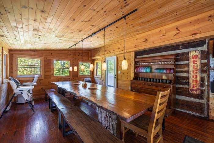 Luxury lodge with wrap around porch