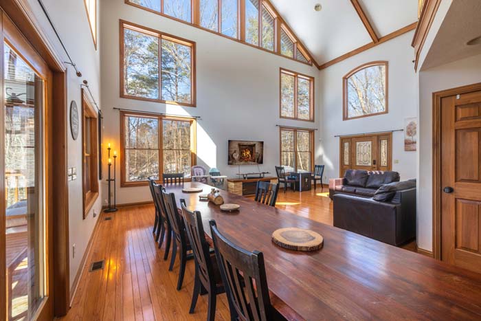 Private pool retreat with indoor and outdoor connection