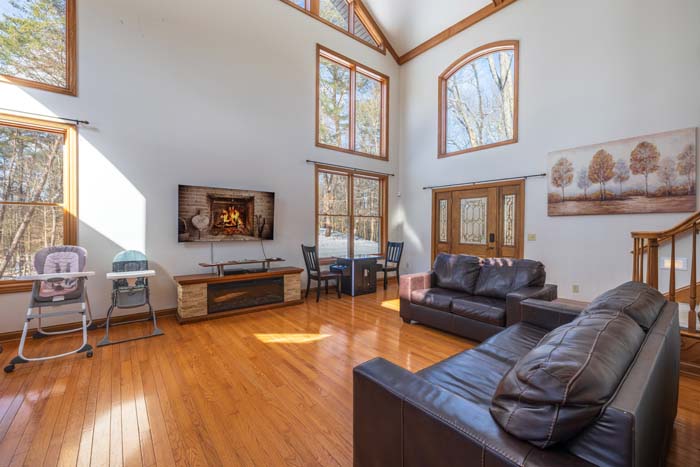 Recreation room with arcade machine and indoor games