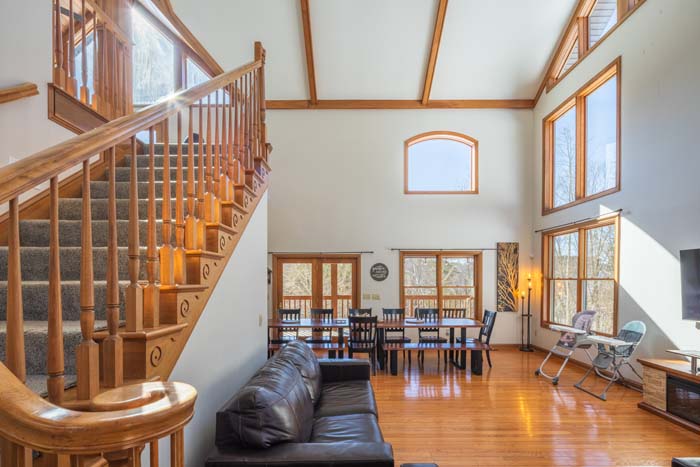 Spacious indoor recreation area for group gatherings