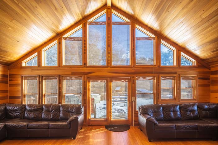 Large family room with comfortable seating for groups