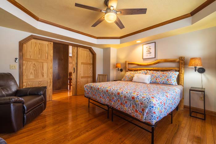 Interior gathering space ideal for large groups and families