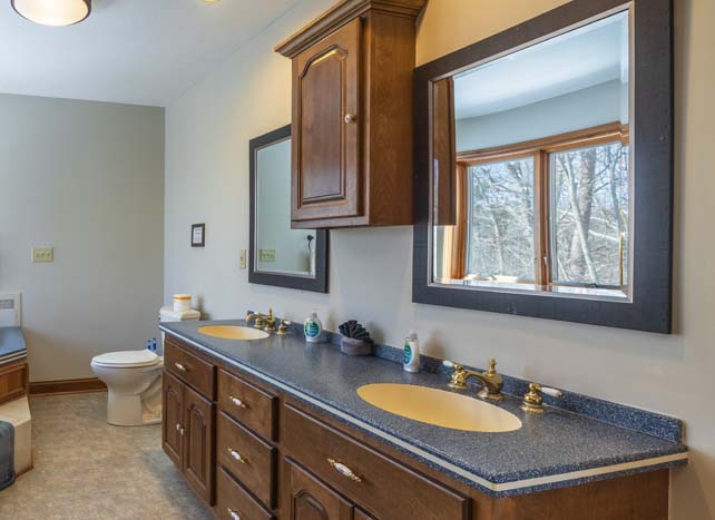 Sleeping area with bunk beds for large group accommodations