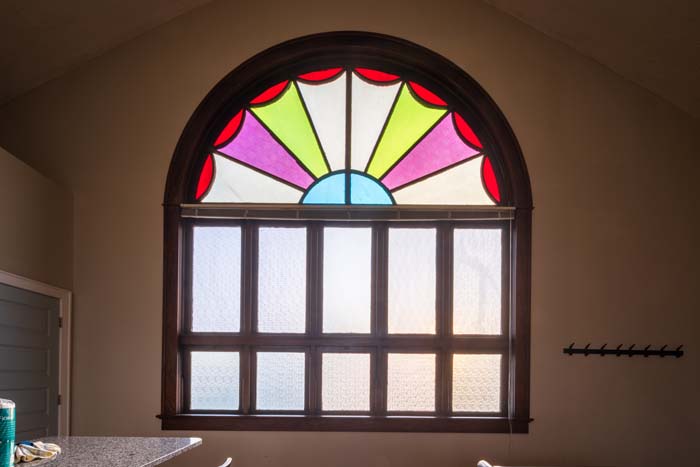 Aerial view of Dragonfly Inn property surrounded by trees