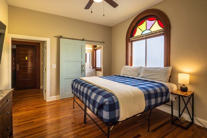 Decorative interior signage and wall art at Dragonfly Inn