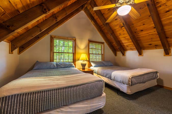 Smart TV entertainment at Mockingbird Cabin