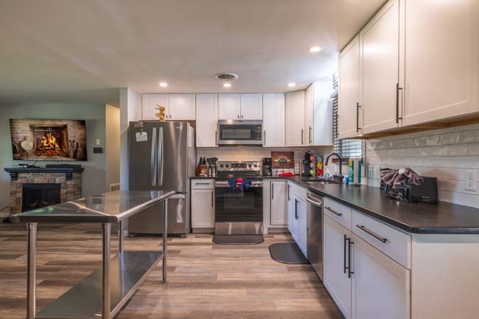 Open concept living area at Onyx Outpost