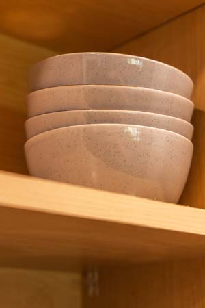 Dining area inside Onyx Outpost