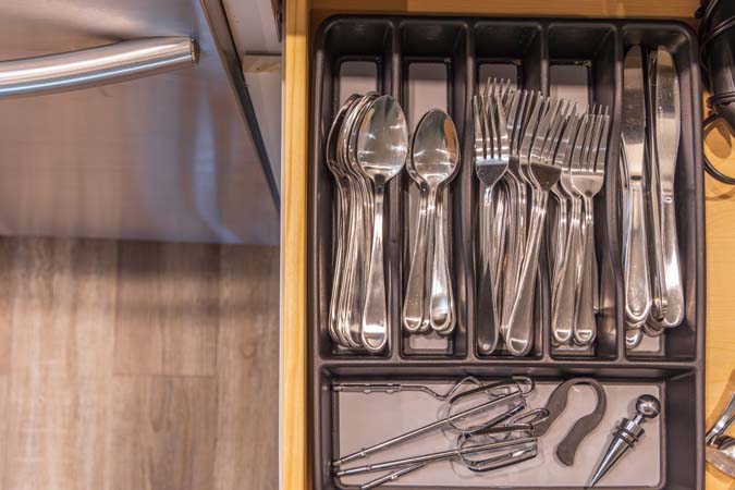 Primary bedroom with smart TV at Onyx Outpost