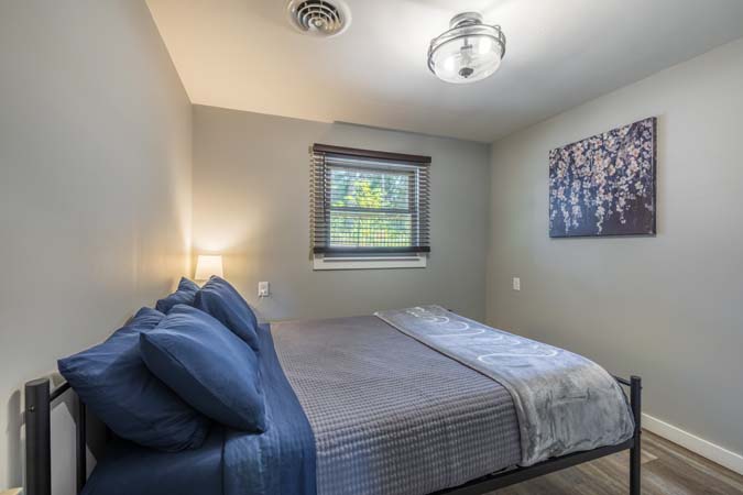 Private bedroom interior at Onyx Outpost