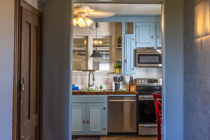 Coffee station in kitchen area