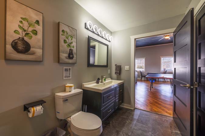 Laundry area inside The Grange