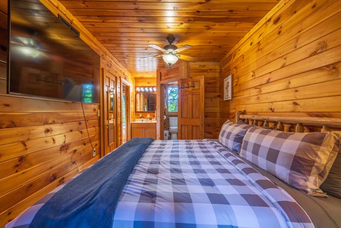 Rustic decor cabin hallway