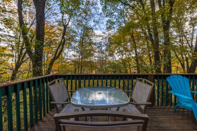 Open living space at Big Oak Cabin for family gatherings