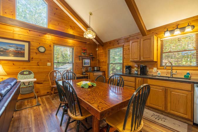 Propane and charcoal grill area at Bluebird Cabin