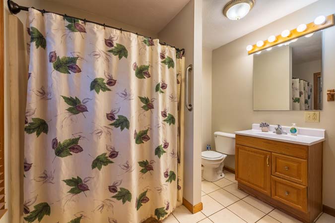 Bluebird Cabin exterior in summer season