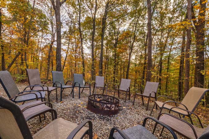 High end furnishings inside Catbird Cabin