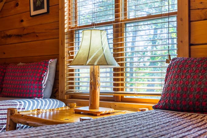 Ping pong table detail at Catbird Cabin