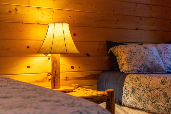 Outdoor cooking space at Catbird Cabin