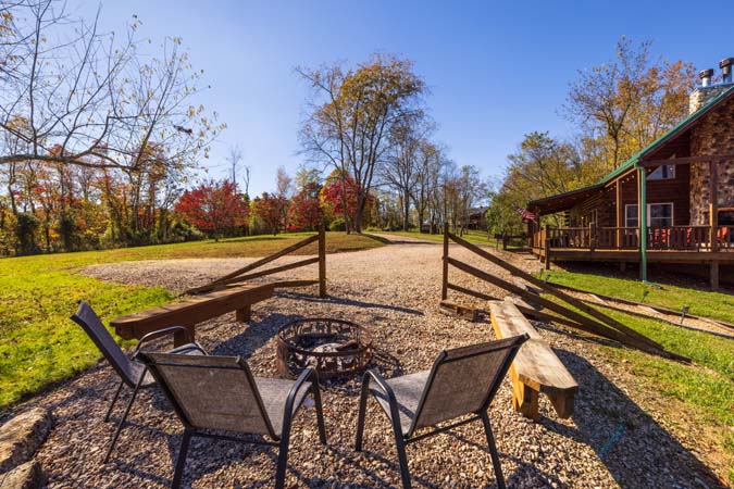 Wraparound covered porch
