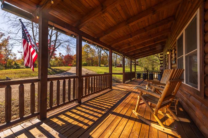Private covered hot tub