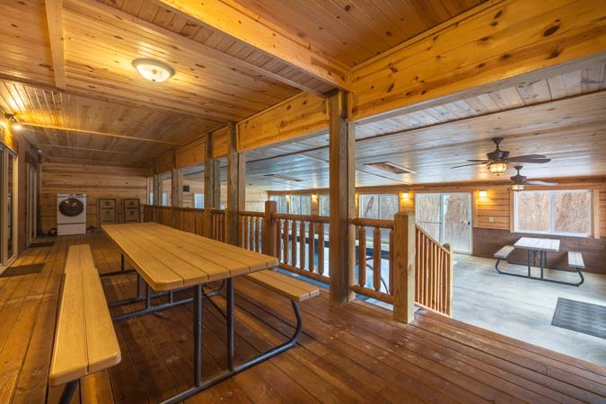 Outdoor seating area