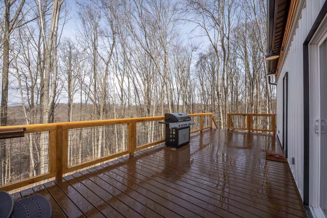 Elevated container home with scenic views in Hocking Hills Ohio