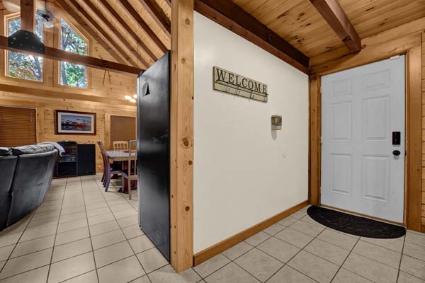 entry way in cabin