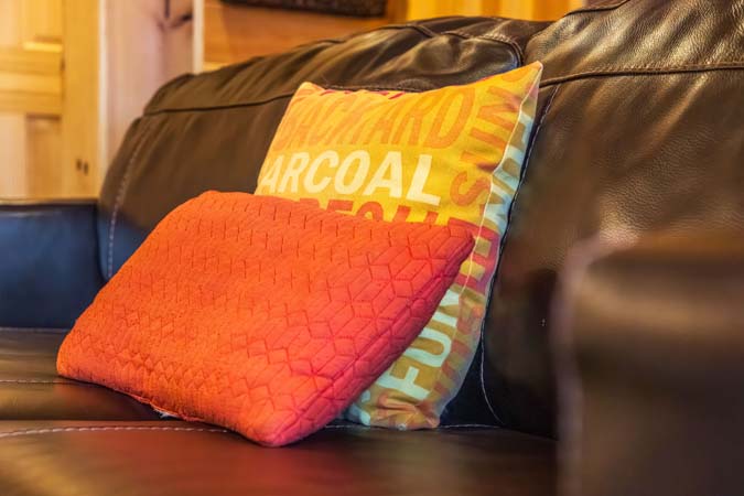 Lower level full bath at Little Pine Cabin