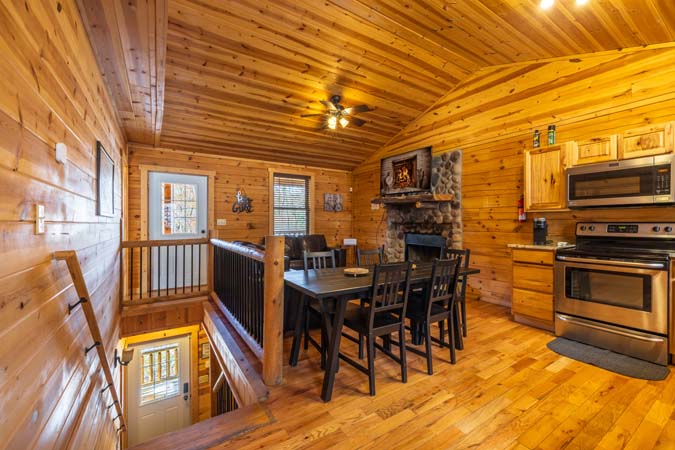 Smart TV entertainment at Little Pine Cabin