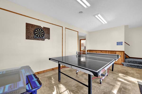 game room with darts