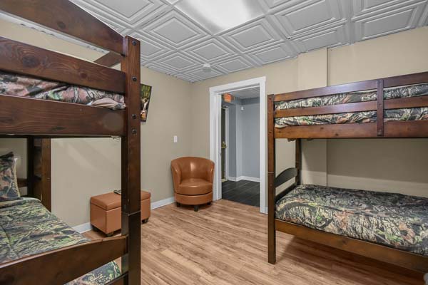 bedroom with two bunk beds