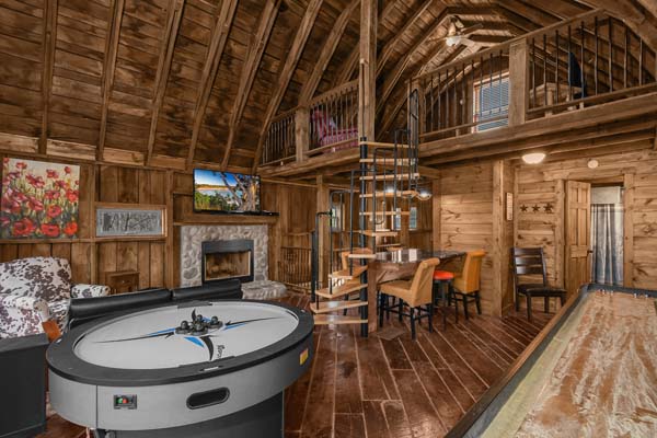 Create cherished memories in the cabin living room